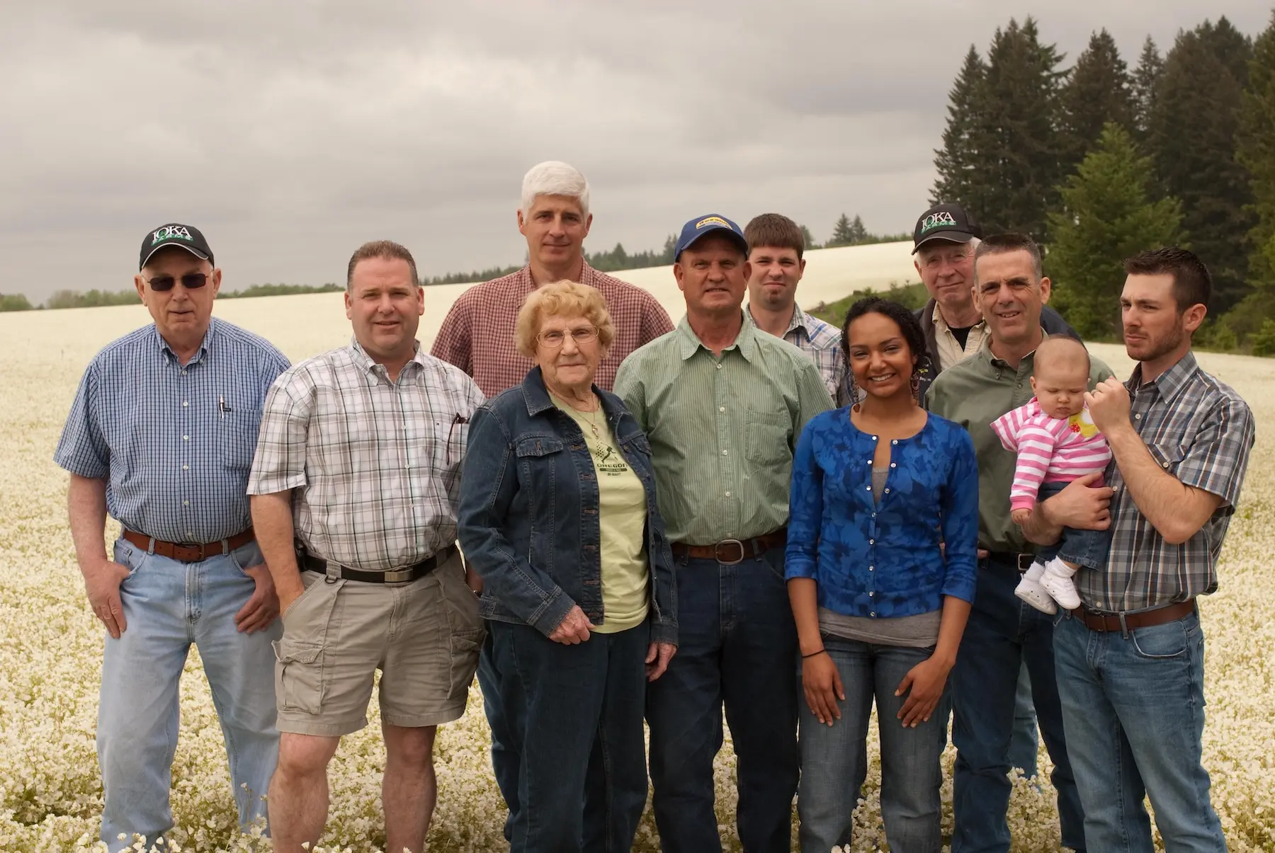 Portrait of Meadowfoam employee inside the farm